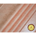 Soft Peach Color 100% Algodão Fabirc For Women Dress Africano Jacquard Fabric Tinged Guinea Brocade